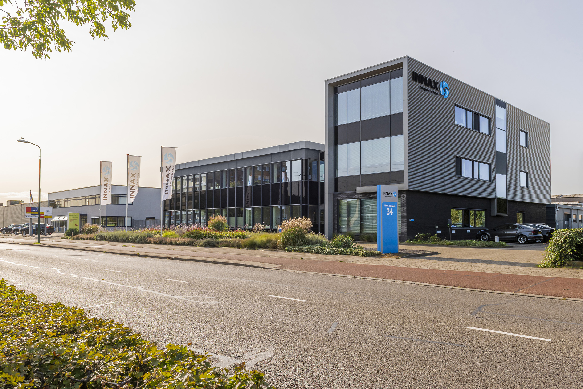 Nieuwe aandeelhouder: ABN AMRO Sustainable Impact Fund. Afgebeeld is het hoofdkantoor van INNAX in Veenendaal